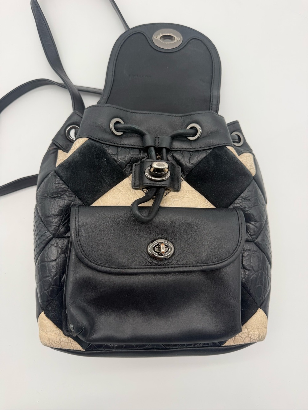 Coach Patchwork Leather Backpack - Picture 7 of 12